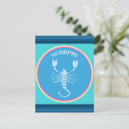 Scorpio-Briefkaart Briefkaart (Staand voorkant)
