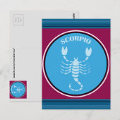Scorpio-Briefkaart Briefkaart (Voorkant / Achterkant)