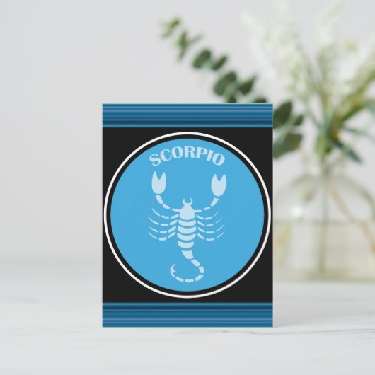 Scorpio-Briefkaart Briefkaart (Staand voorkant)