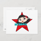 Scorpio-Briefkaart Briefkaart (Voorkant / Achterkant)