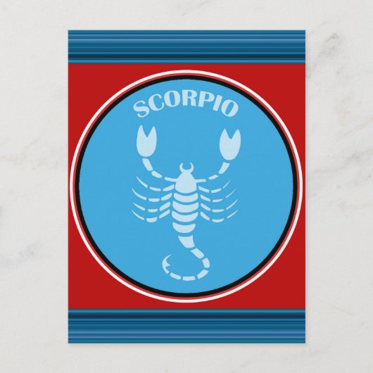 Scorpio-Briefkaart Briefkaart (Voorkant)