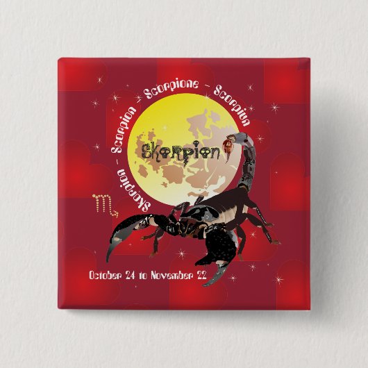 Scorpio Button 24 oktober t/m 22 november (Voorkant)