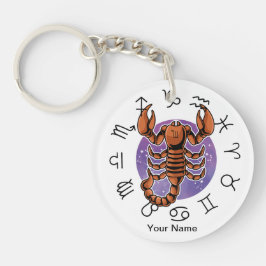 Scorpio & Cancer Zodiac Acrylic Keychain