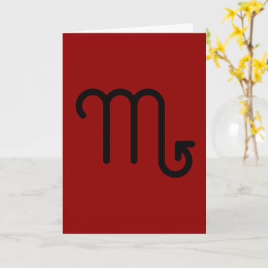 Scorpio Card Kaart (Gele Bloem)