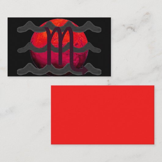 Scorpio Card Visitekaartje (Voorkant / Achterkant)
