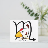 Scorpio Chicken Briefkaart (Staand voorkant)