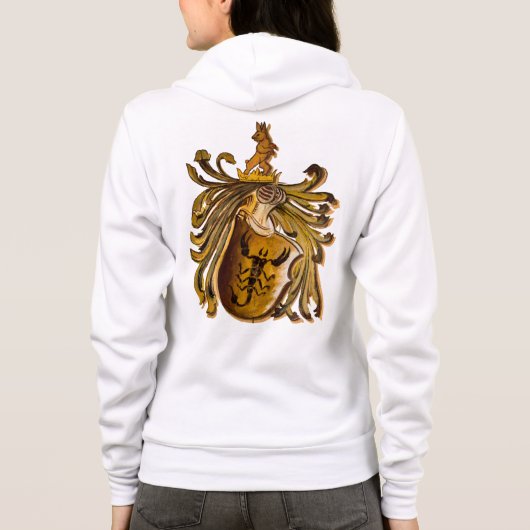 Scorpio Coat of Arms Hoodie Jacket (Achterkant)