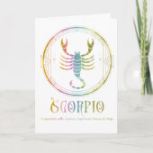 Scorpio Compatibility Birthday Wenskaart Kaart (Voorkant)