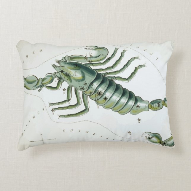Scorpio - Constellatie - Horoscope - Zodiac Accent Kussen (Voorkant)