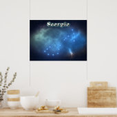Scorpio constellatie poster (Keuken)