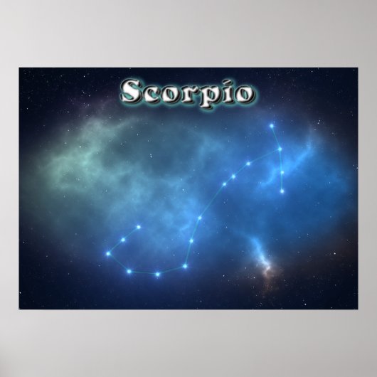 Scorpio constellatie poster (Voorkant)