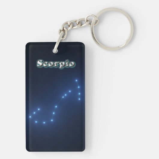 Scorpio constellatie sleutelhanger (achterkant)
