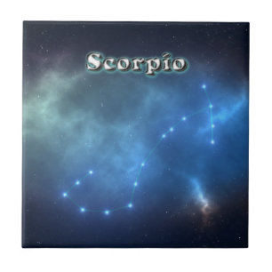 Scorpio constellatie tegeltje
