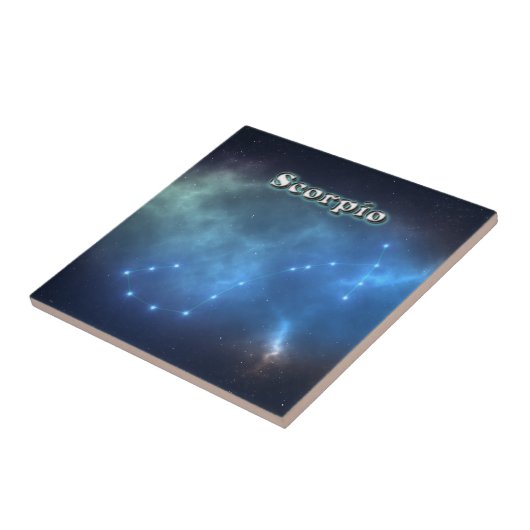 Scorpio constellatie tegeltje (Zijkant)