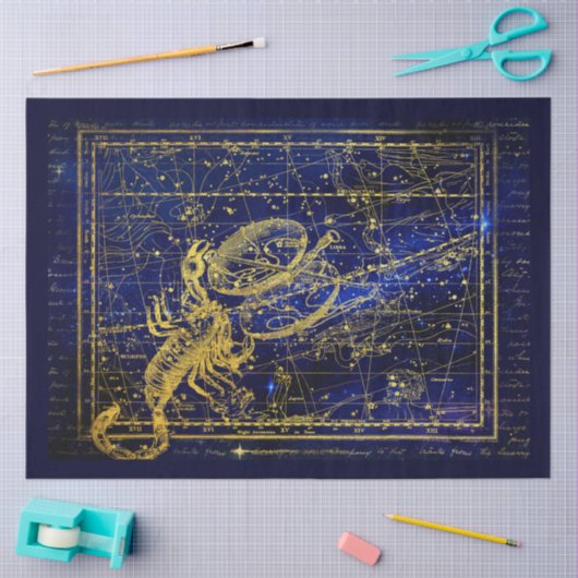 scorpio constellatie tissuepapier (Craft)