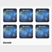 Scorpio constellatie vierkante sticker (Vel)