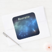Scorpio constellatie vierkante sticker (Envelop)