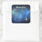 Scorpio constellatie vierkante sticker (Tas)