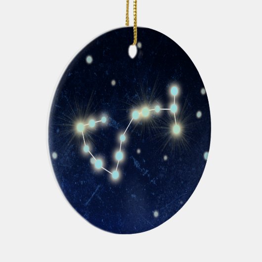 Scorpio Constellation | Aangepaste naam Keramisch Ornament (Rechts)