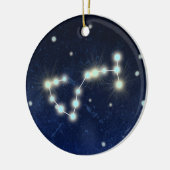 Scorpio Constellation | Aangepaste naam Keramisch Ornament (Links)