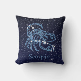 Scorpio Constellation and Zodiac Sign met sterren Kussen
