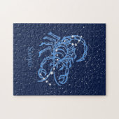 Scorpio Constellation and Zodiac Sign met sterren Legpuzzel (Horizontaal)