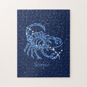 Scorpio Constellation and Zodiac Sign met sterren Legpuzzel