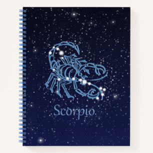 Scorpio Constellation and Zodiac Sign met sterren Notitieboek