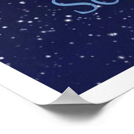 Scorpio Constellation and Zodiac Sign met sterren Poster (Hoek)