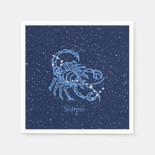 Scorpio Constellation and Zodiac Sign met sterren Servet