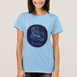 Scorpio Constellation and Zodiac Sign met sterren T-shirt