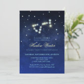 Scorpio Constellation Birthday Party Kaart (Staand voorkant)