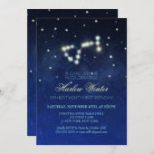 Scorpio Constellation Birthday Party Kaart (Voorkant / Achterkant)