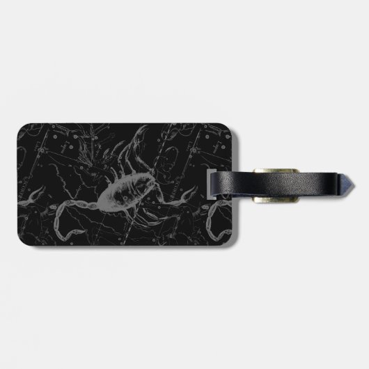 Scorpio Constellation by Hevelius 1690 Bagagelabel (Achterkant horizontaal)