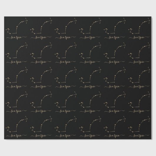 Scorpio Constellation Cadeaupapier (Vlak)