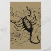 Scorpio Constellation Hevelius 1690 Decor Briefpapier (Voorkant)