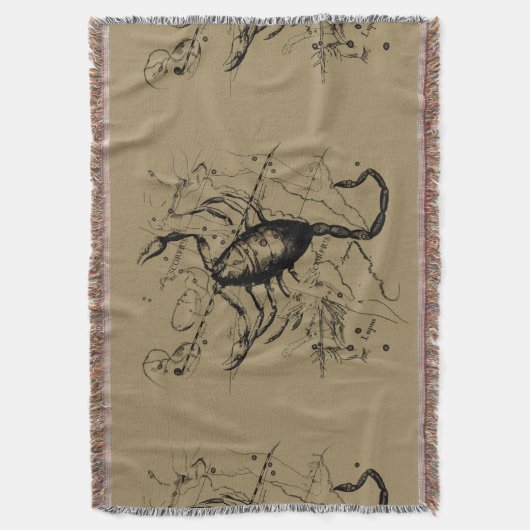 Scorpio Constellation Hevelius 1690 Decor Deken (Voorkant Verticaal)