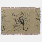Scorpio Constellation Hevelius 1690 Decor Deken (Voorkant)