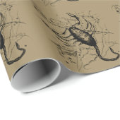 Scorpio Constellation Hevelius 1690 Engraving Cadeaupapier (Rol Hoek)