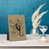 Scorpio Constellation Hevelius 1690 Engraving Fotoplaat (Zijkant)