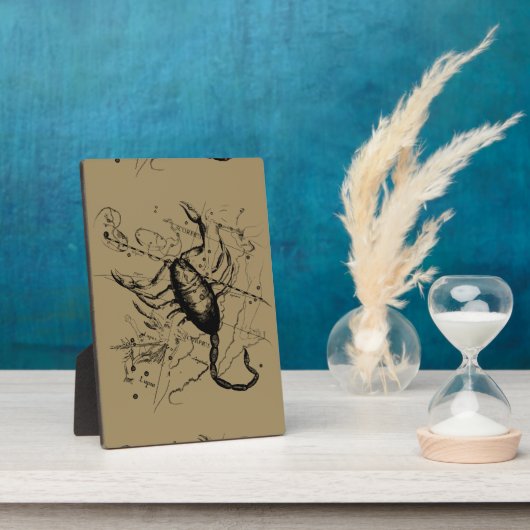 Scorpio Constellation Hevelius 1690 Engraving Fotoplaat (Zijkant)