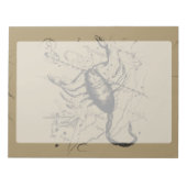 Scorpio Constellation Hevelius 1690 Engraving Notitieblok (Voorkant)