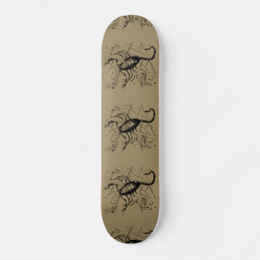 Scorpio Constellation Hevelius 1690 Engraving Persoonlijk Skateboard (Voorkant)