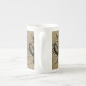 Scorpio Constellation Hevelius 1690 Engraving Porselein Kop (Achterkant)