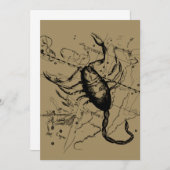 Scorpio Constellation Hevelius 1690 okt. 23 - nov. (Voorkant / Achterkant)