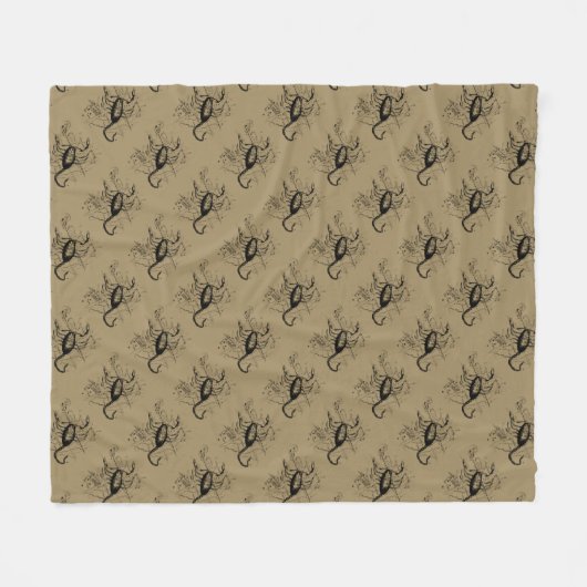 Scorpio Constellation Hevelius 1690 okt. 23 - nov. Fleece Deken (Voorkant (Horizontaal))