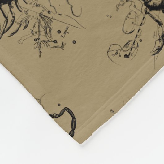 Scorpio Constellation Hevelius 1690 okt. 23 - nov. Fleece Deken (Hoek)