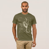 Scorpio Constellation Hevelius 1690 okt. 23 - nov. T-shirt (Voorkant volledig)