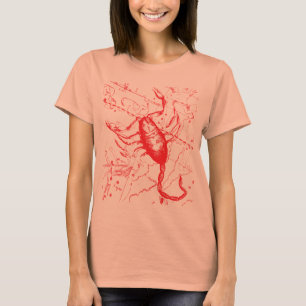 Scorpio Constellation Hevelius 1690 okt. 23 - nov. T-shirt