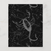 Scorpio Constellation Hevelius 1690 on Black Flyer (Voorkant)